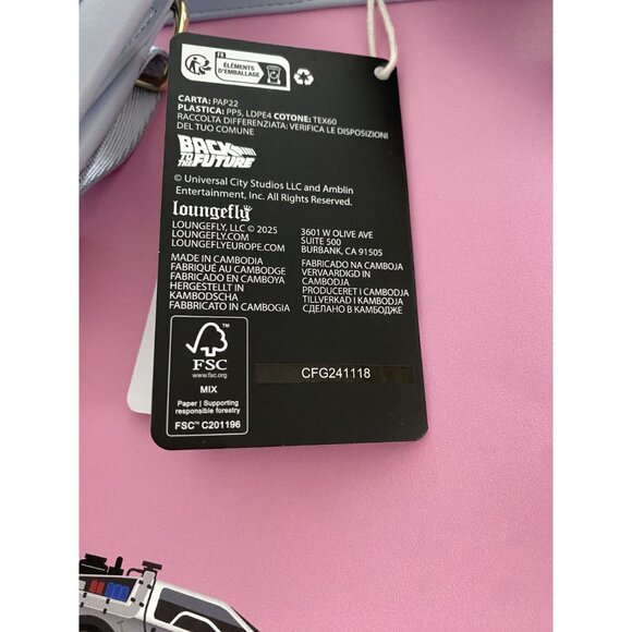 Loungefly Back To The Future 40th Anniversary Marty McFly Western Backpack NWT - Picture 3 of 12